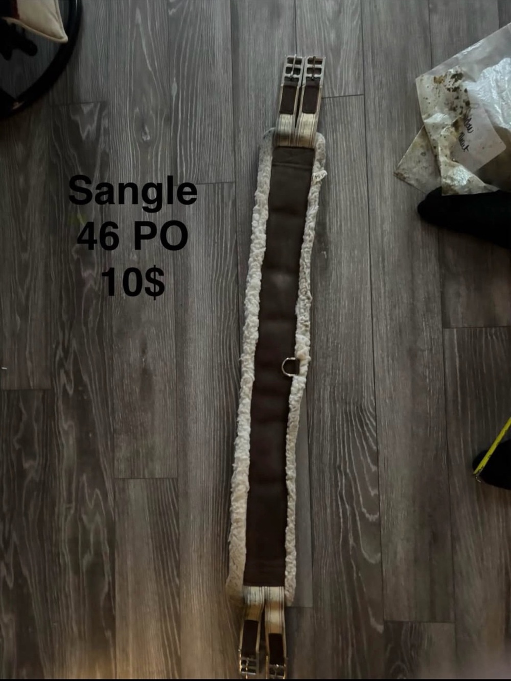 Brown Fleece-Lined Men’s Girth Strap